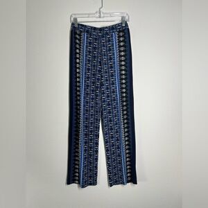 Rozali Fashion Palazzo Pants, Relaxed Style, Elastic Waistband, Rayon Blend Sz S